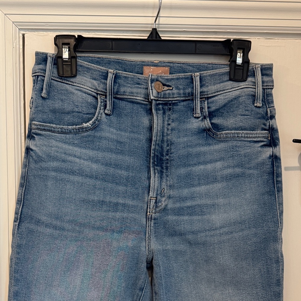 MOTHER The Hustler Ankle Fray, Size 28, Wash:ONE LAST TRIP - Picture 3 of 7
